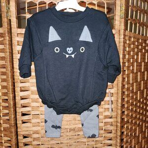 Cat & Jack Halloween Bat Two Piece Outfit - Size 6-9m - NWT